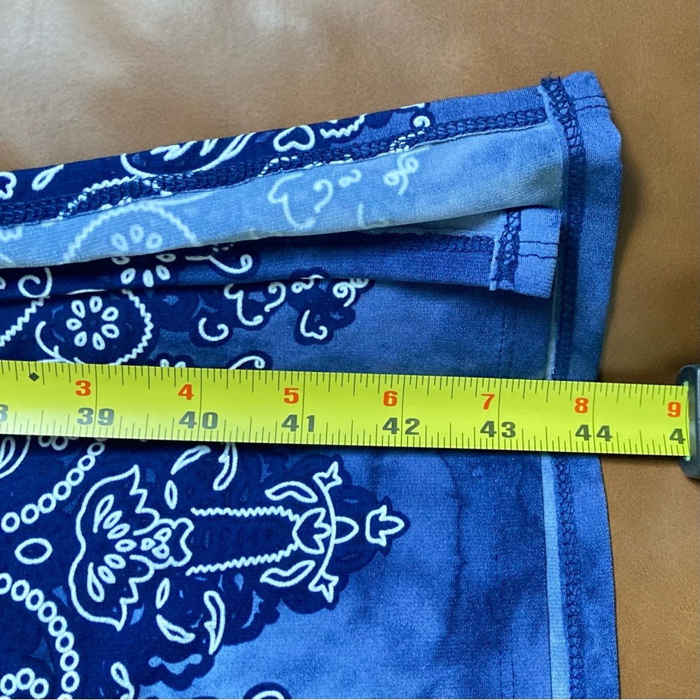 VENUS Blue Strapless Tie-Dye Maxi Dress with Border Print - Picture 7 of 8